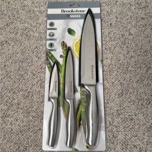 Brookstone Stainless Steel Knife Trio